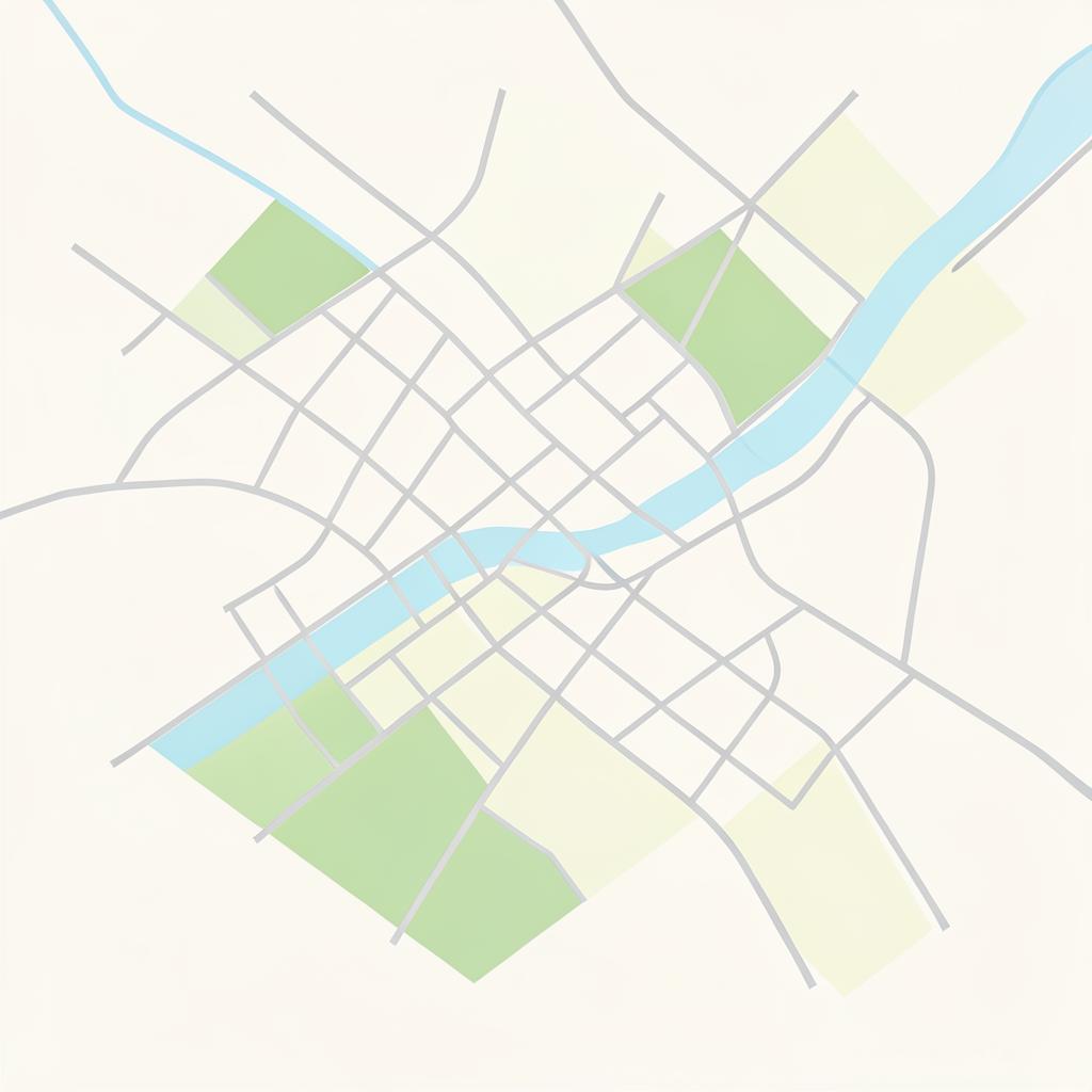 Schematische Karte der Region Baden-Baden, Karlsruhe und Offenburg